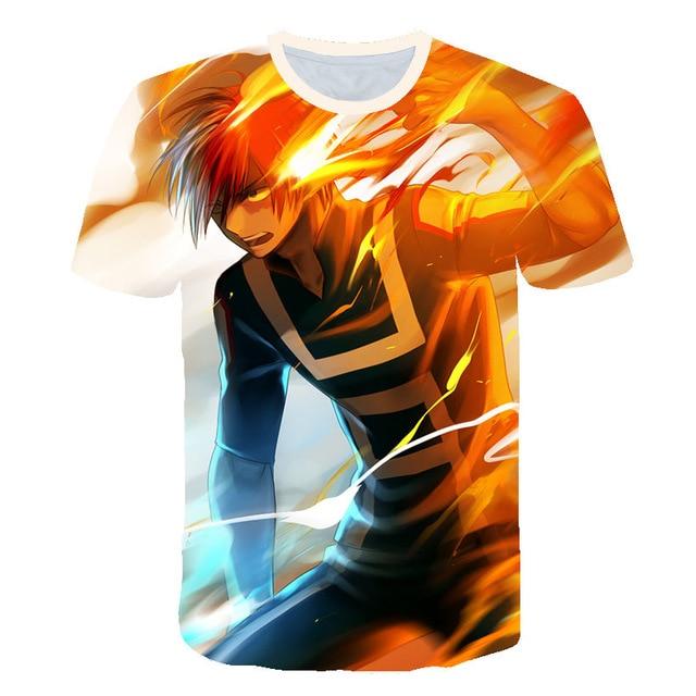 My Hero Academia T-Shirt Shoto Fire and Ice MHA0301