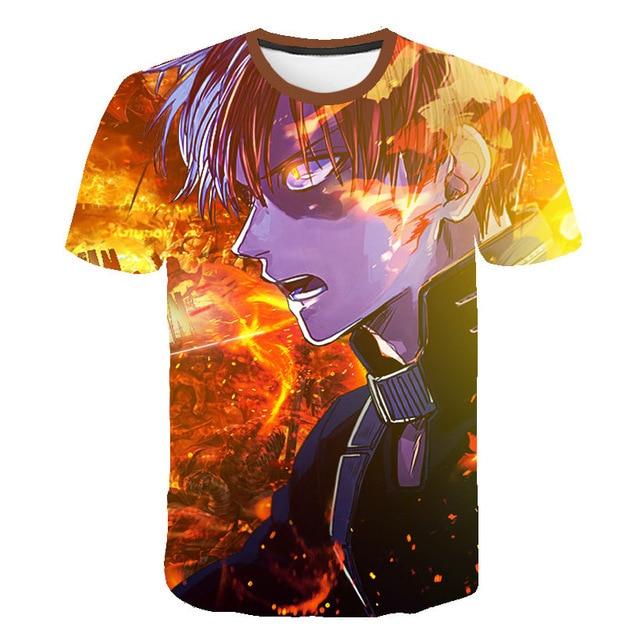 My Hero Academia T-Shirt Shoto Flaming MHA0301